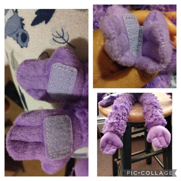 -The Petting Zoo Purple Hanging Monkey 1994 NASA Green Hoodie Plush 18in - Picture 16 of 16